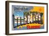 Greetings from Miami Beach, Florida-null-Framed Art Print