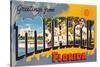 Greetings from Miami Beach, Florida-null-Stretched Canvas