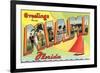 Greetings from Miami, Florida-null-Framed Premium Giclee Print