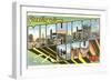 Greetings from Michigan City, Indiana-null-Framed Art Print