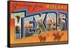 Greetings from Midland, Texas-null-Framed Stretched Canvas