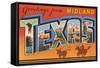 Greetings from Midland, Texas-null-Framed Stretched Canvas