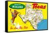 Greetings from Midland, Texas-null-Framed Stretched Canvas