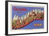 Greetings from Minneapolis, Minnesota-null-Framed Art Print