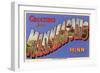 Greetings from Minneapolis, Minnesota-null-Framed Art Print