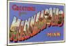 Greetings from Minneapolis, Minnesota-null-Mounted Art Print