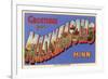 Greetings from Minneapolis, Minnesota-null-Framed Premium Giclee Print