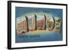 Greetings from Minot, North Dakota-null-Framed Art Print