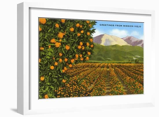 Greetings from Mission Viejo, California-null-Framed Art Print