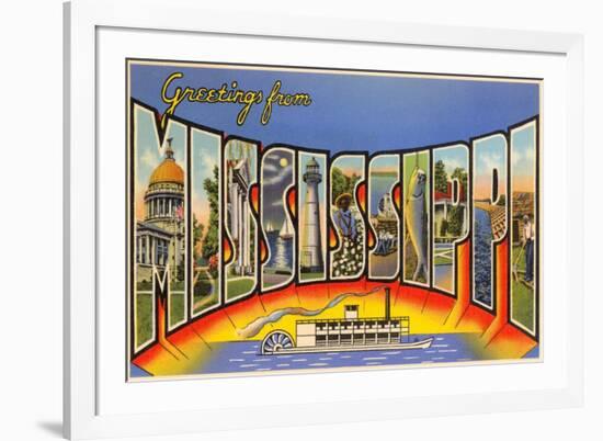 Greetings from Mississippi-null-Framed Art Print