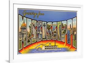 Greetings from Mississippi-null-Framed Art Print