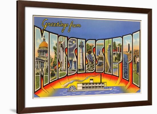 Greetings from Mississippi-null-Framed Art Print