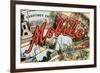 Greetings from Mobile, Alabama-null-Framed Premium Giclee Print