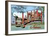 Greetings from Mobile, Alabama-null-Framed Art Print