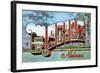 Greetings from Mobile, Alabama-null-Framed Art Print