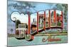 Greetings from Mobile, Alabama-null-Mounted Art Print