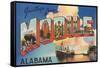 Greetings from Mobile, Alabama-null-Framed Stretched Canvas