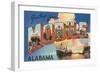 Greetings from Mobile, Alabama-null-Framed Art Print