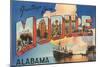 Greetings from Mobile, Alabama-null-Mounted Art Print