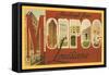 Greetings from Monroe, Louisiana-null-Framed Stretched Canvas