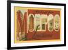 Greetings from Monroe, Louisiana-null-Framed Premium Giclee Print