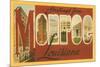 Greetings from Monroe, Louisiana-null-Mounted Premium Giclee Print