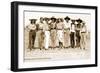 Greetings from Montana, Cowgirls-null-Framed Art Print