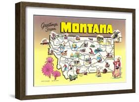 Greetings from Montana-null-Framed Art Print