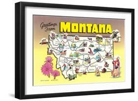 Greetings from Montana-null-Framed Art Print