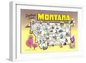 Greetings from Montana-null-Framed Art Print