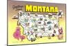 Greetings from Montana-null-Mounted Art Print