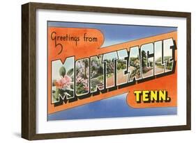 Greetings from Monteagle, Tennessee-null-Framed Art Print