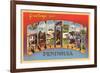 Greetings from Monterey, California-null-Framed Premium Giclee Print