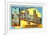 Greetings from Montpelier, Vermont-null-Framed Premium Giclee Print