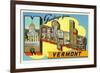 Greetings from Montpelier, Vermont-null-Framed Premium Giclee Print