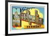 Greetings from Montpelier, Vermont-null-Framed Premium Giclee Print