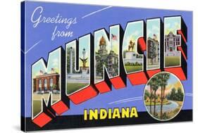 Greetings from Muncie, Indiana-null-Stretched Canvas
