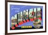 Greetings from Muncie, Indiana-null-Framed Art Print