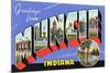 Greetings from Muncie, Indiana-null-Mounted Art Print