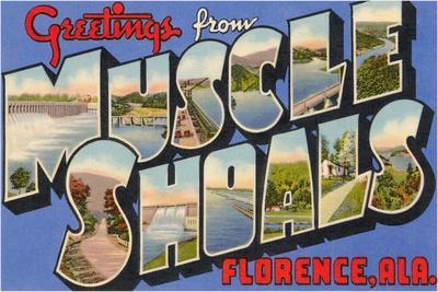 Greetings from Muscle Shoals Alabama Fridge Magnet