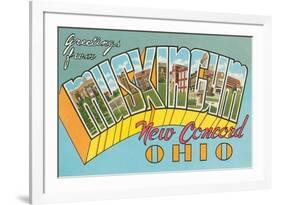 Greetings from Muskingum-null-Framed Art Print