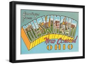 Greetings from Muskingum-null-Framed Art Print