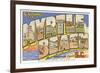 Greetings from Myrtle Beach, South Carolina-null-Framed Premium Giclee Print