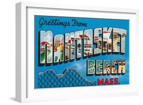 Greetings from Nantasket Beach, Massachusetts-null-Framed Giclee Print