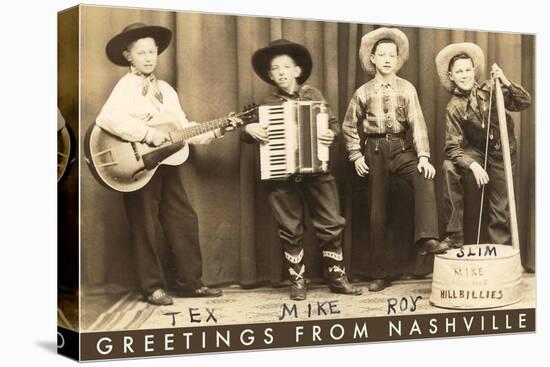 Greetings from Nashville, Child Hillbilly Musicians-null-Stretched Canvas