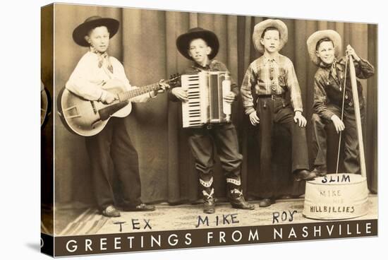 Greetings from Nashville, Child Hillbilly Musicians-null-Stretched Canvas