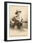 Greetings from Nashville, Singing Cowboy with Guitar-null-Framed Art Print