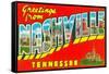 Greetings from Nashville, Tennessee-null-Framed Stretched Canvas