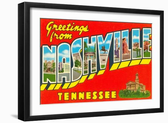 Greetings from Nashville, Tennessee-null-Framed Art Print