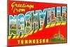 Greetings from Nashville, Tennessee-null-Mounted Art Print